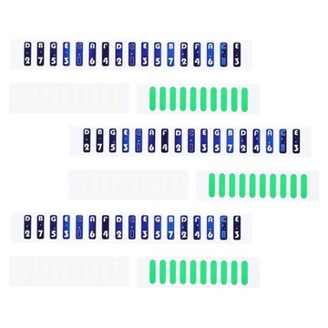 17 KLUCZY NAKLEJKI NA INSTRUMENTY NA PALCE MBIRA