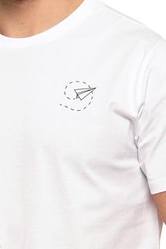 Koszulka T-Shirt Męski Klasyczny Biała Bluzka Na Krótki Rękaw MORAJ 2XL