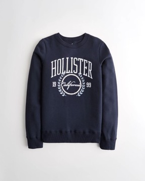 HOLLISTER Abercrombie Bluza Polarowa Logo USA S