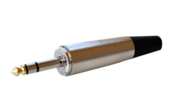 Wtyk Jack 6,3 stereo BIG tip gold TRS solidny