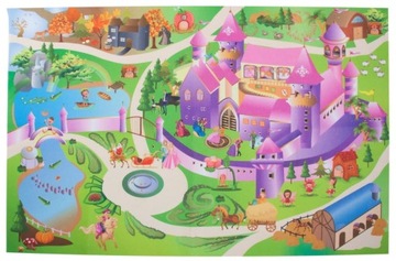Mata podłogowa z autkami Castle 120x80cm Sun Baby