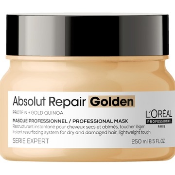 Loreal Absolut Repair Golden regenerująca maska do włosów zniszczonych 250