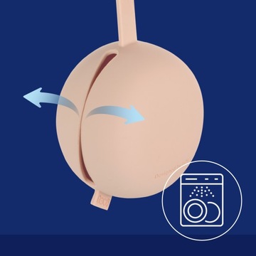 Силиконовый чехол для соски LOVI Nude с ручкой.