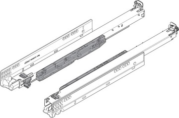 BLUM 760H5200S MOVENTO z BLUMOTION S, pełny wysuw 40 kg, dł.=520 mm