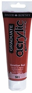 Farba akrylowa Rowney GRADUATE Venetian Red 583