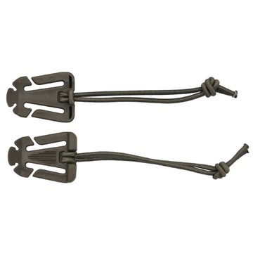 Klamra montażowa Uniwersalna SHOCK CORD MFH 2szt UCHWYT DO MOCOWANIA Coyote