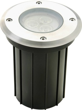 LAMPA OPRAWA NAJAZDOWA WPUSZCZANA 3W LED IP68 RGB