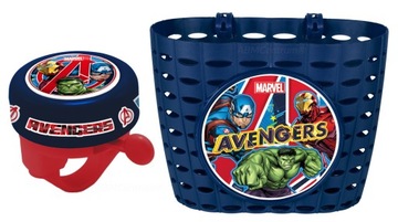 DZWONEK KOSZYK ROWEROWY AVENGERS HULK KAPITAN AMER