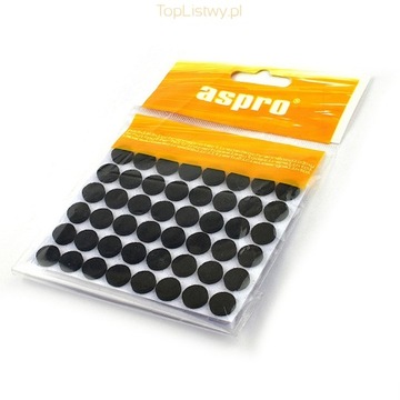 САМОКЛЕЯЩИЕСЯ ФЕРТОВЫЕ ПОДКЛАДКИ 10 ЧЕРНЫЕ 48 ШТ.