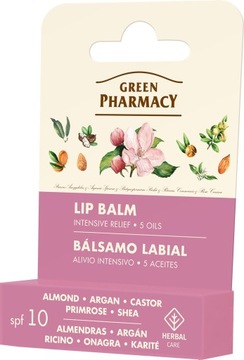 GREEN PHARMACY Balsam do ust 5 olejków 3,6 g