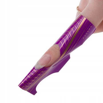 SZABLONY FORMY DO PAZNOKCI AKRYLOŻEL ŻEL AKRYL SZPIC 100 SZT