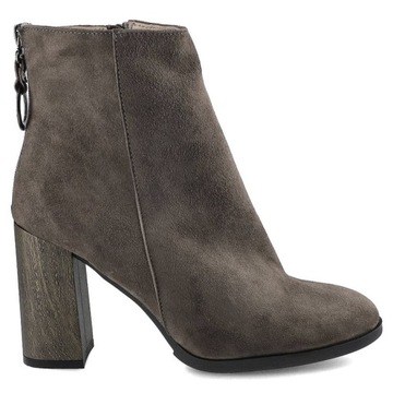 Серые женские ботинки Karino Стильная обувь на каждый день