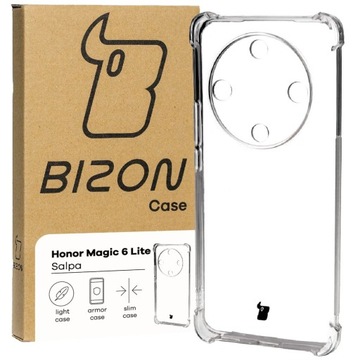 Przezroczyste etui Bizon do Honor Magic6 Lite, elastyczny case, plecki