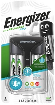 ЗАРЯДНОЕ УСТРОЙСТВО AAA AA ENERGIZER + 4 БАТАРЕИ AA 2000