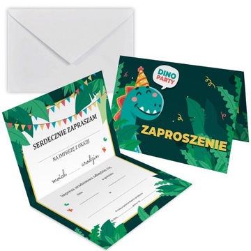 ZAPROSZENIE NA URODZINY DINOZAUR Z2