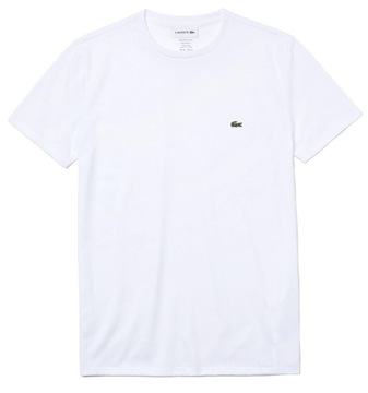 Lacoste T-shirt koszulka męska biała 100% Bawełna / L