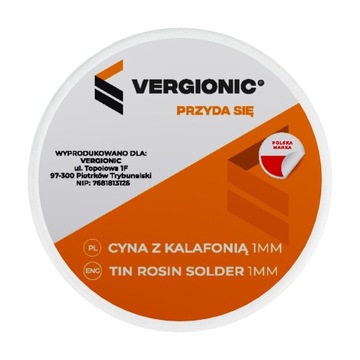 Cyna Do Lutowania Z Kalafonią Taśm LED 1mm SPOIWO Lutownicze