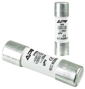WKŁADKA BEZPIECZNIKOWA 10x38 20A 1000V DC gPV