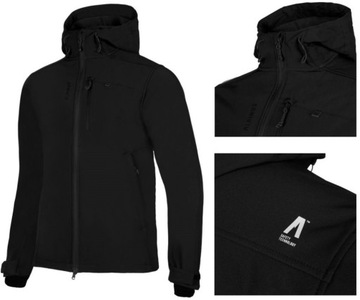 Alpinus Kurtka męska SOFTSHELL ASO HYDROTEX z kapturem rozmiar M