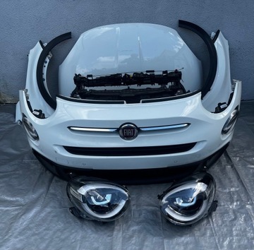 FIAT 500X LIFT ZDERZAK MASKA PRZÓD KOMPLETNY LED LAMPY 2019-