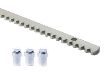 Listwa zębata metalowa M4 8mm+TULEJE+ŚRUBY 1m