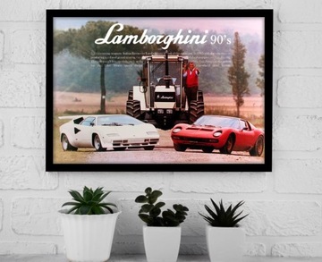 Obraz na ścianę LAMBORGHINI Ferruccio Miura Countach traktor