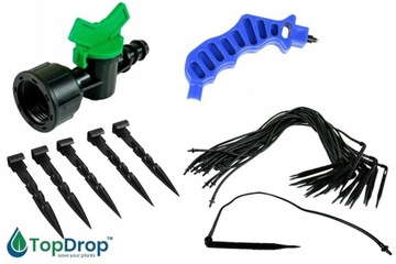 КАПЕЛЬНЫЙ ОРОШЕНИЕ ОВОЩЕЙ ПОЛИВНОЙ ШЛАНГ 100м + КОНТРОЛЛЕР