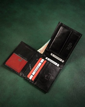 Zestaw prezentowy: skórzany portfel i pasek męski Pierre Cardin