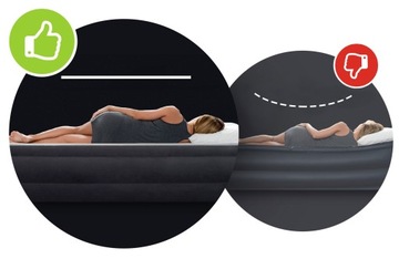 Надувной матрас с насосом для двуспальной кровати 230 В Intex + подушка МОДЕЛЬ 2024 г.