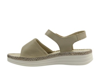 ЖЕНСКИЕ САНДАЛИИ ЭКРЮ HELIOS 123 КОЖАНЫЕ ЛЕГКИЕ УДОБНЫЕ ЗАСТЕЖКА-ЛИПУЧКА