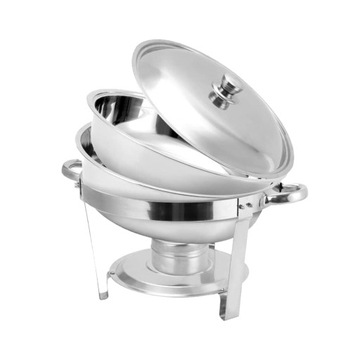 Подогреватель гастрономический КРУГЛЫЙ 6л, нержавеющая сталь