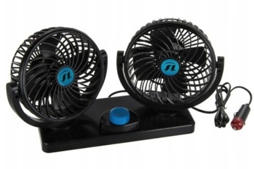 МОЩНЫЙ ВЕНТИЛЯТОР АВТОМОБИЛЬНЫЙ ВЕНТИЛЯТОР 12В - ДВОЙНОЙ