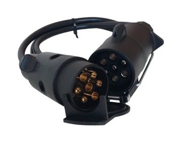 УДЛИНИТЕЛЬ ДЛЯ ПРИЦЕПА 7-ПОНЯТНЫЙ КАБЕЛЬ 80 см ПРЯМОЙ УДЛИНИТЕЛЬНЫЙ КАБЕЛЬ 7-ЖИЛЬНЫЙ