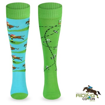 Яркие носки SJBW с модным конным узором.