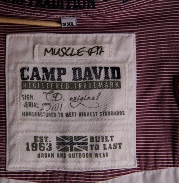 CAMP DAVID MUSCLE FIT _ KOSZULA _ 3XL _ MEN _ 2024