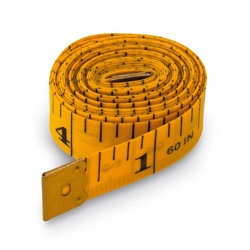 Портновский метр 150см сантиметровая мера, двусторонняя рулетка, см дюймы