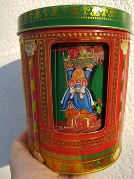 Металлическая Музыкальная Банка 16х12 см Рождество