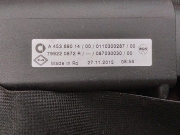 SMART FORFOUR 2 II 2014-2022 ROLETA KUFRU ČERNÁ SUPER STAV