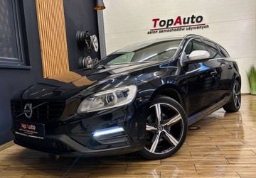 Volvo V60 I Kombi Facelifting 2.0 D4 DRIVE-E 190KM 2018 Volvo V60 R-Design D4 190KM skora BEZWYPADKOWY automat gwarancja, zdjęcie 14