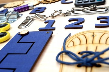 Tablica Manipulacyjna Sensoryczna Montessori