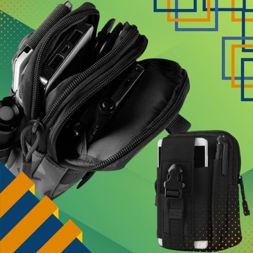 ТАКТИЧЕСКАЯ ВОЕННАЯ НАСТЕННАЯ СУМКА, ПРОЧНЫЙ КАРМАН НА ПОЯСЕ