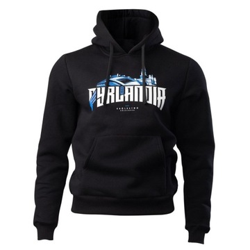 BLUZA Z KAPTUREM LECH POZNAŃ PYRLANDIA CZARNA M