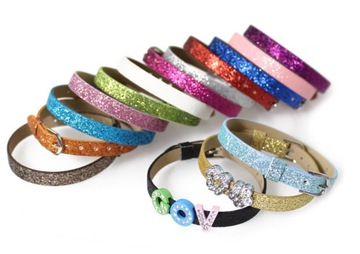 женский браслет с блестками, браслет с блестками для девочек