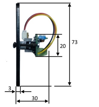 Sterownik schodowy LED + 4 czujki SHARP