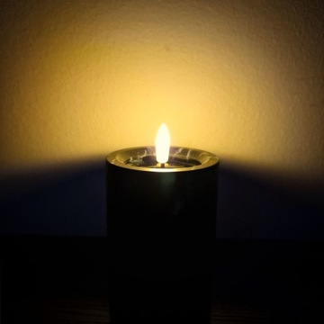 СВЕЧА НА АККУМУЛЯТОРЕ 10 СМ С ЭФФЕКТОМ МРАМОРА, СВЕЧА СВЕТОДИОДНАЯ ВСТАВКА ДЛЯ ЦЕНТРА СТОЛА