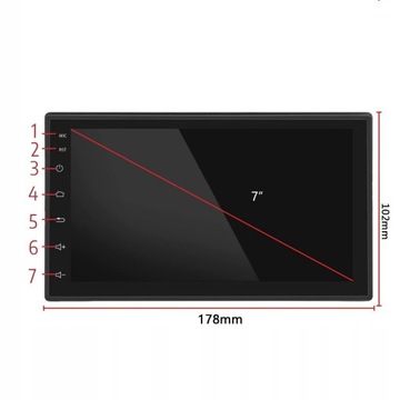 АВТОМОБИЛЬНЫЙ РАДИО 2 DIN WIFI GPS ANDROID BLUETOOTH