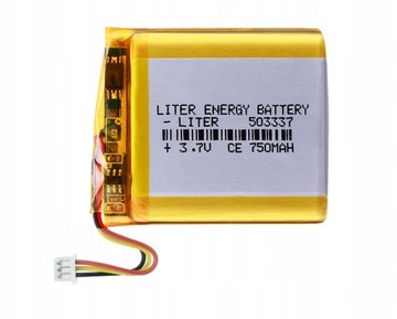 Bateria Akumulatorek Li-Po 750mAh 3.7V NTC 503337