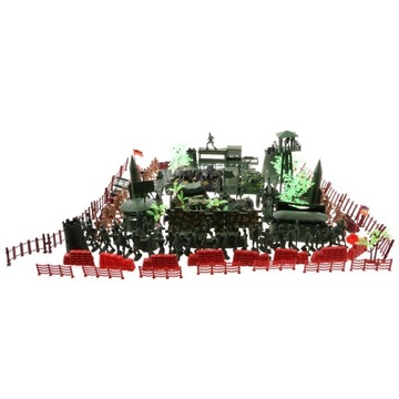 176-częściowy zestaw armii męskiej 6 cm Figurki żołnierzy z samolotami-czoł