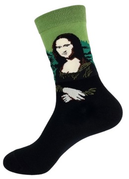 SKARPETKI TKANE OBRAZY VENUS KRZYK MONA LISA 39-45