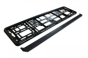 Рамка номерного знака, черная матовая